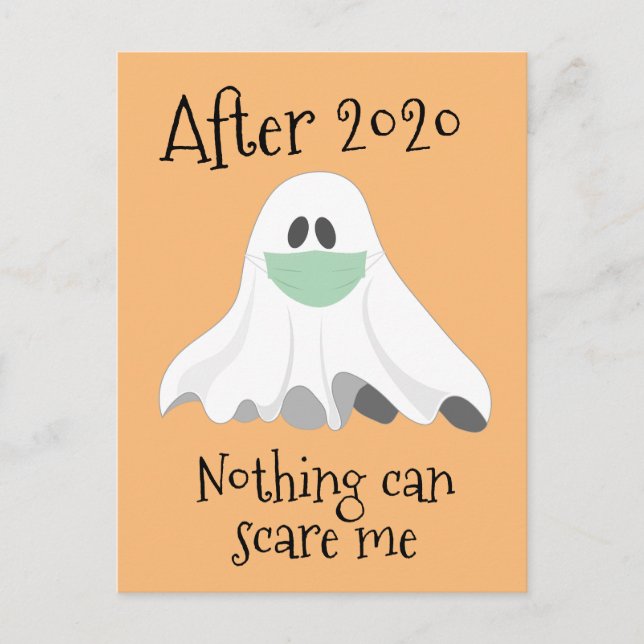 Carte Postale Après 2020 Rien ne peut me faire peur Ghost (Devant)