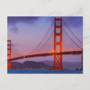 Carte Postale Après le coucher du soleil à Baker Beach