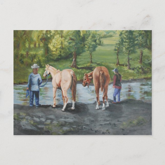 Carte Postale Après le tour au pré de Quinn (Devant)