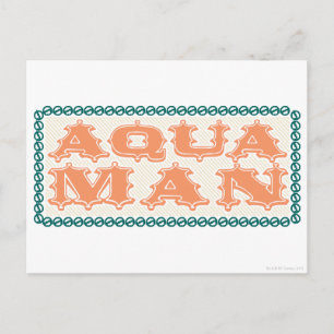 Carte Postale Aquaman C'est Showtime ! Lettres