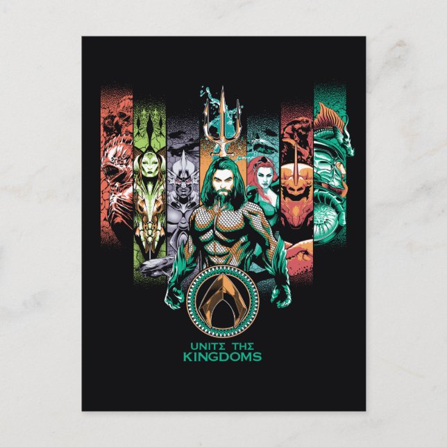 Carte Postale Aquaman | Graphique d'Atlanteans "Unite The Kingdo (Devant)
