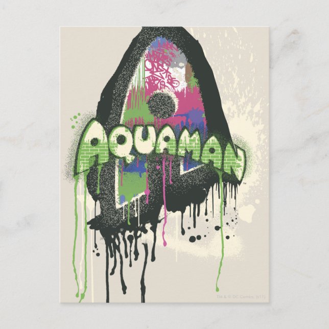 Carte Postale Aquaman - Lettre d'innocence tordue (Devant)