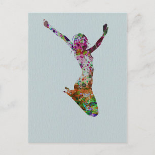 Carte Postale Aquarelle Ballette