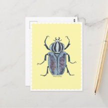 Aquarelle bleu Beetle