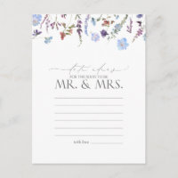 Aquarelle bleu Dusty Fleur sauvage Date Idées