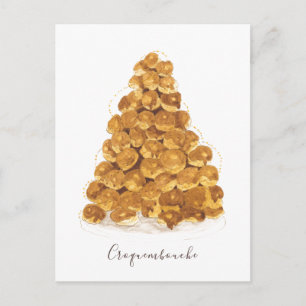 Carte Postale Aquarelle Croquembouche