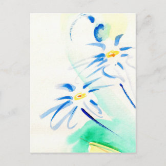 Carte postale Aquarelle Daisies