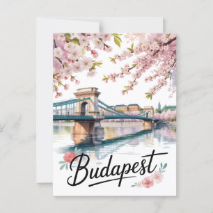 Carte Postale Aquarelle de Budapest
