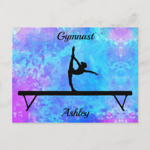Carte Postale Aquarelle de faisceau de gymnastique