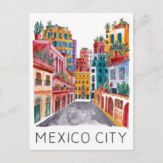 Carte Postale Aquarelle de Mexico