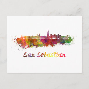 Carte Postale Aquarelle de Saint-Sébastien