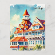 Aquarelle de San Diego Coronado