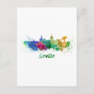 Carte Postale Aquarelle de Séville