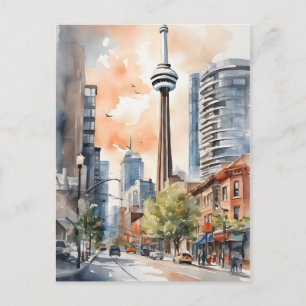 Carte Postale Aquarelle de Toronto