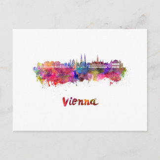 Carte Postale Aquarelle de Vienne