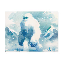 Aquarelle d'hiver Abominable