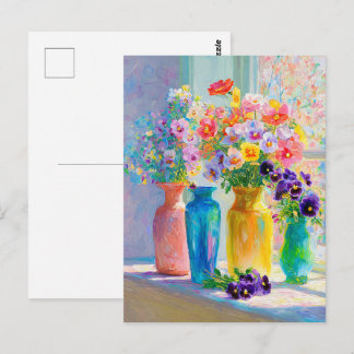 Carte Postale Aquarelle Floral 