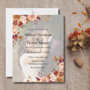 Carte Postale aquarelle floral automne automne décoloré photo ma