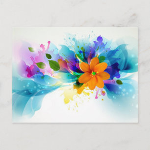 Carte Postale Aquarelle florale