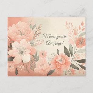 Carte Postale Aquarelle florale