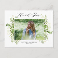 Aquarelle Foliage photo Merci de graduation