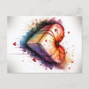 Carte postale Aquarelle Heart