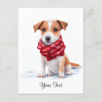 Aquarelle Jack Russell Terrier Chien chiot
