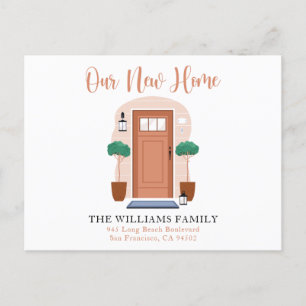 Carte Postale Aquarelle mignonne Notre nouvelle maison Faire-par