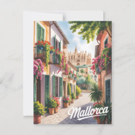 Carte Postale Aquarelle Palma de Majorque