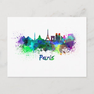 Carte Postale Aquarelle parisienne