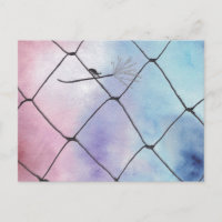 Aquarelle Peinture du coléoptère sur la clôture