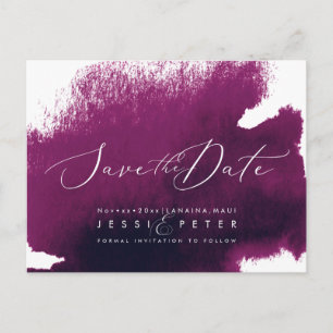 Carte Postale Aquarelle Sangria Enregistrer la date