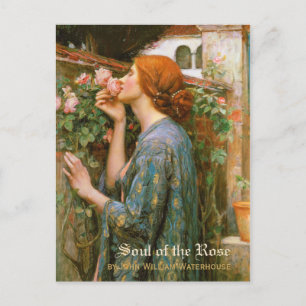 Carte Postale Aquarelle Soul du Rose Pre-Raphaelite CC1004