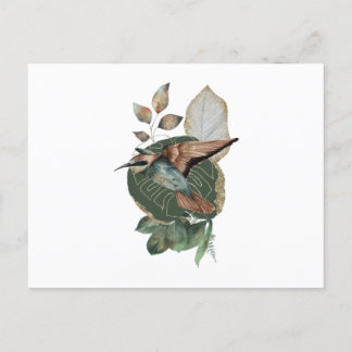 Carte Postale Aquarelle tropicale animale