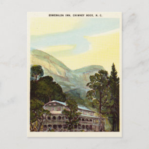 Carte Postale Aquarelle vintage Esmerelda Inn, Caroline du Nord