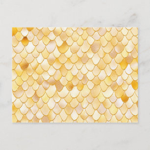 Carte Postale Aquarelle Wonky Gold Parties scintillant métal sir
