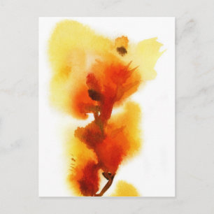 Carte Postale aquarelles florales Abstraites 2