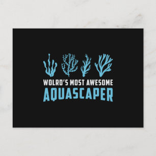 Carte Postale Aquarium rétro le plus aquascaper du monde d'Aquar