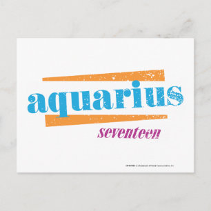 Carte Postale Aquarius Aqua