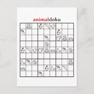 Carte Postale aquatique animaldoku
