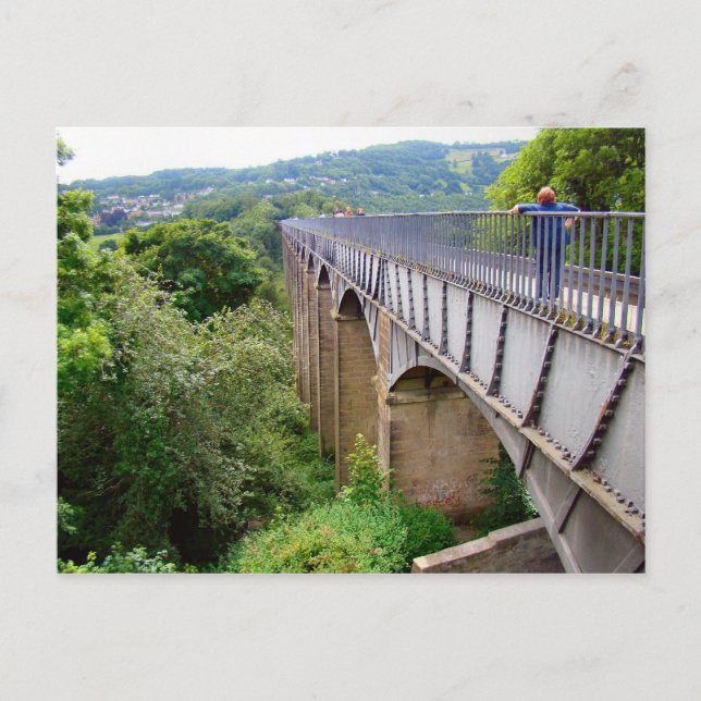 Carte Postale Aqueduc de Thomas Telford, Llangollen, (Devant)