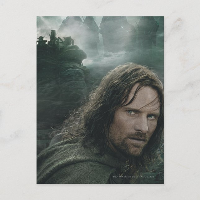 Carte Postale Aragorn et Ringwraiths (Devant)