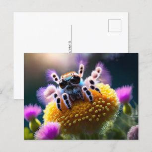 Carte Postale Araignée moelleuse mignonne, Croisement