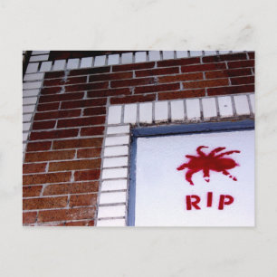 Carte Postale araignée r.i.p.