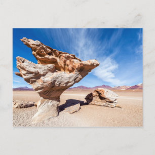 Carte Postale Árbol de Piedra, Salar de Uyuni, Bolivie.