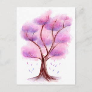 Carte Postale Arborescence aquarelle