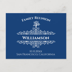 Carte Postale Arborescence de réunion familiale Enregistrer la d