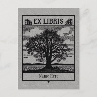 Carte Postale Arborescence des librairies Ex Plaque dans le cham