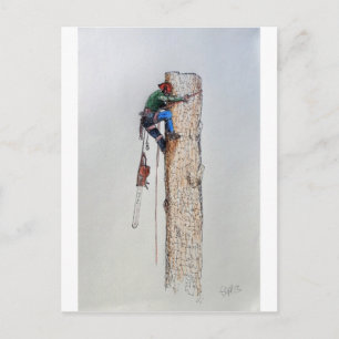 Carte Postale Arboriste Tree Surgeon