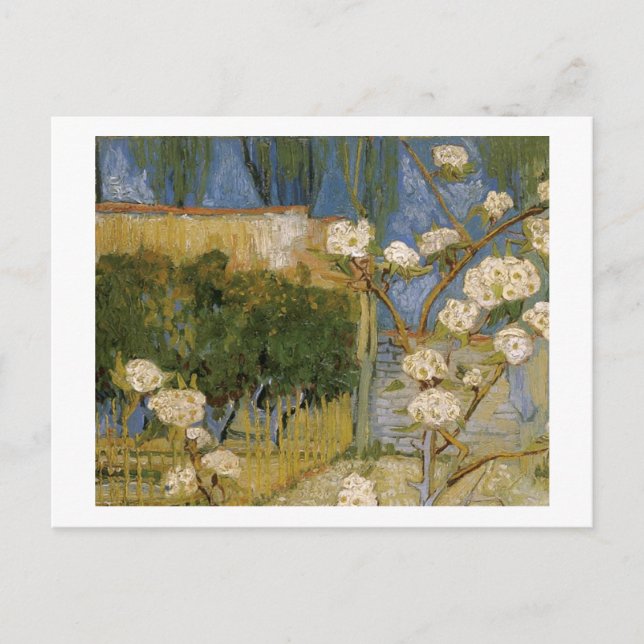 Carte Postale Arbre à poires en fleurs, Vincent van Gogh (Devant)